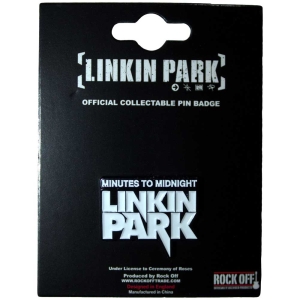 Linkin Park - Minutes To Midnight Pin Badge in the group MERCHANDISE / Pin-Button Badge / Heavy Metal at Bengans Skivbutik AB (5562884)