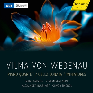  Vilma Von Webenau - Piano Quartet Cello Sonata Miniat in the group CD / Upcoming releases / Classical at Bengans Skivbutik AB (5562954)