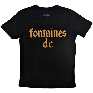 Fontaines D.C. - Gothic Logo Uni Bl T-Shirt in the group MERCHANDISE / T-shirt / Pop-Rock at Bengans Skivbutik AB (5563402r)