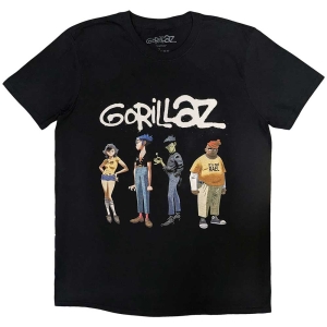 Gorillaz - Spray Logo Group Uni Bl T-Shirt in the group MERCHANDISE / T-shirt / Pop-Rock at Bengans Skivbutik AB (5563404r)