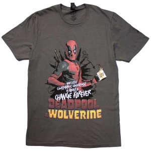 Marvel - Deadpool & Wolverine Change.. Grey T-Shirt in the group MERCHANDISE / T-shirt / Soundtrack at Bengans Skivbutik AB (5563433r)