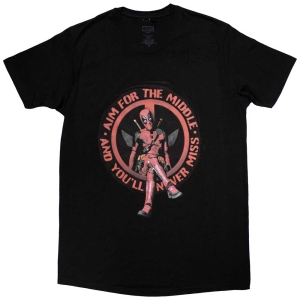 Marvel - Deadpool Aim Middle Uni Bl T-Shirt in the group MERCHANDISE / T-shirt / Soundtrack at Bengans Skivbutik AB (5563597r)
