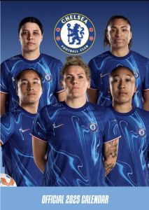 Chelsea Fc Womens - 2025 A3 Calendar in the group MERCHANDISE / Merch / Nyheter / Sport at Bengans Skivbutik AB (5563795)