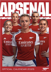 Arsenal Fc Womens  - 2025 A3 Calendar  in the group MERCHANDISE / Merch / Nyheter / Sport at Bengans Skivbutik AB (5563798)