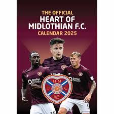 Hearts Fc  - 2025 A3 Calendar  in the group OUR PICKS / Friday Releases / Friday the 1st of November 2024 at Bengans Skivbutik AB (5563809)