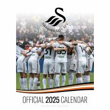 Swansea City Fc  - 2025 A3 Calendar  in the group MERCHANDISE / Merch / Nyheter / Sport at Bengans Skivbutik AB (5563818)