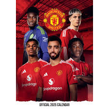 Manchester United Fc - 2025 A3 Calendar  in the group MERCH / Calender 2025 / Calendars League at Bengans Skivbutik AB (5563825)