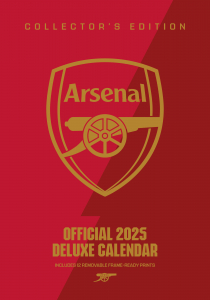 Arsenal Fc  - 2025 A3 Deluxe Calendar in the group MERCHANDISE / Merch / Kommande / Sport at Bengans Skivbutik AB (5563832)