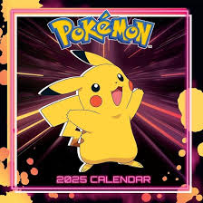 Pokemon - 2025 Square Calendar in the group MERCHANDISE / Merch / Nyheter / Spel at Bengans Skivbutik AB (5563853)