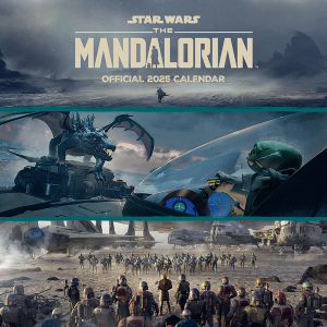 Star Wars The Mandalorian Grogu  - 2025 Square Calendar in the group MERCHANDISE / Merch / Nyheter / TV-serie at Bengans Skivbutik AB (5563854)