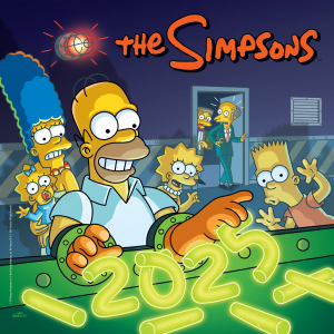 The Simpsons  - 2025 Square Calendar in the group MERCHANDISE / Merch / Nyheter / TV-serie at Bengans Skivbutik AB (5563855)