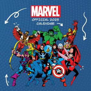 Marvel Comics  - 2025 Square Calendar  in the group MERCHANDISE / Merch / Nyheter / Film-Musikal at Bengans Skivbutik AB (5563860)