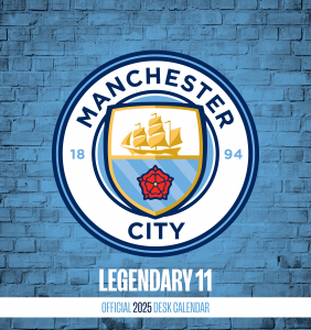 Manchester City Fc  - 2025 Desk Easel Calendar in the group MERCHANDISE / Merch / Nyheter / Sport at Bengans Skivbutik AB (5563868)