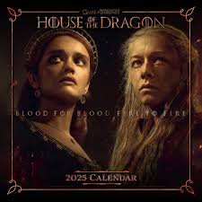 House Of The Dragon  - 2025 Square Calendar in the group MERCHANDISE / Merch / Nyheter / TV-serie at Bengans Skivbutik AB (5563872)