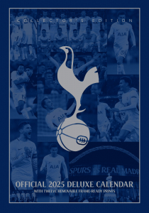 Tottenham Hotspur Fc - 2025 A3 Deluxe Calendar in the group MERCHANDISE / Merch / Nyheter / Sport at Bengans Skivbutik AB (5563877)