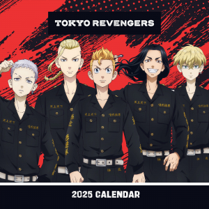 Tokyo Revengers  - 2025 Square Calendar in the group MERCHANDISE / Merch / Nyheter / Film-Musikal at Bengans Skivbutik AB (5563896)