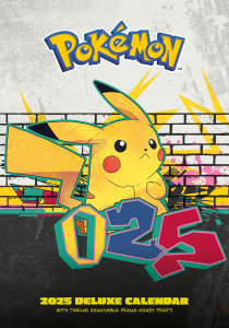 Pokemon - 2025 A3 Deluxe Calendar in the group MERCHANDISE / Merch / Nyheter / Spel at Bengans Skivbutik AB (5563905)