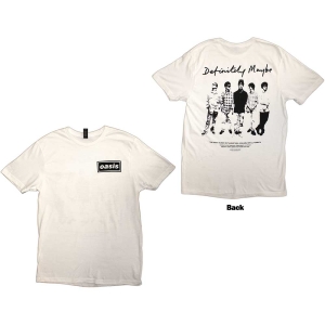 Oasis - Definitely Maybe Promo Wht T-Shirt in the group MERCHANDISE / T-shirt / Pop-Rock at Bengans Skivbutik AB (5564206r)