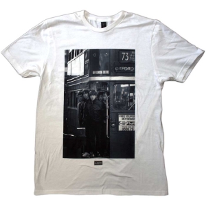 Oasis - London Bus Photo Uni Wht T-Shirt in the group MERCHANDISE / T-shirt / Pop-Rock at Bengans Skivbutik AB (5564208r)