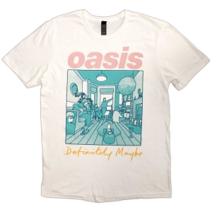 Oasis - Definitely M.. Illustr Col Wht T-Shirt in the group MERCHANDISE / T-shirt / Pop-Rock at Bengans Skivbutik AB (5564213r)