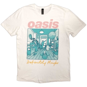 Oasis - Definitely M.. Illustr Col Wht T-Shirt in the group MERCHANDISE / T-shirt / Pop-Rock at Bengans Skivbutik AB (5564213r)