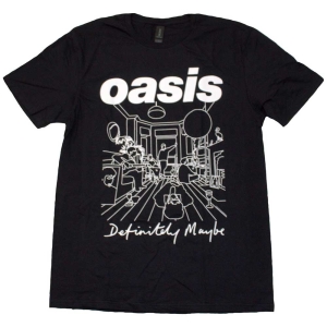 Oasis - Definitely Maybe Line Draw.. Bl T-Shirt in the group MERCHANDISE / T-shirt / Pop-Rock at Bengans Skivbutik AB (5564216r)