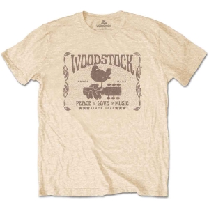 Woodstock - Woodstock Since 1969 Uni Gold T-Shirt in the group MERCHANDISE / T-shirt / Pop-Rock at Bengans Skivbutik AB (5564339r)