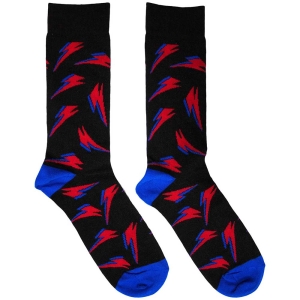 David Bowie - Flash Pattern Uni Bl Socks (Eu 39-45) in the group MERCHANDISE / / at Bengans Skivbutik AB (5564491)