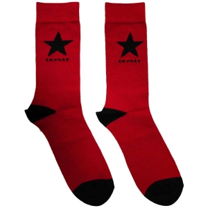 David Bowie - Blackstar Uni Red Socks (Eu 39-45) in the group MERCHANDISE / Merch / Pop-Rock at Bengans Skivbutik AB (5564493)