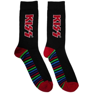 Kiss - Red Logo & Stripes Bl Socks (Eu 39-45) in the group MERCHANDISE / / at Bengans Skivbutik AB (5564505)