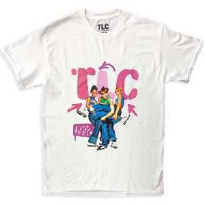 Tlc - Kicking Group Uni Wht T-Shirt in the group MERCHANDISE / T-shirt / RnB-Soul at Bengans Skivbutik AB (5564554r)