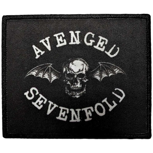 Avenged Sevenfold - Deathbat Crest Printed Patch in the group MERCHANDISE / Merch / Nyheter / Hårdrock at Bengans Skivbutik AB (5565559)