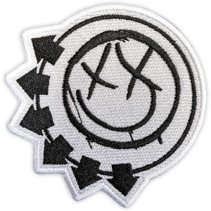Blink 182 - Black Six-Arrow Smile Woven Patch in the group MERCHANDISE / Patch / Punk at Bengans Skivbutik AB (5565564)