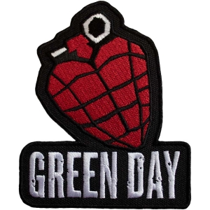 Green Day - Grenade Logo Woven Patch in the group MERCHANDISE / Merch / Punk at Bengans Skivbutik AB (5565578)