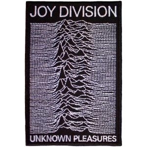 Joy Division - Unknown Pleasures Woven Patch in the group MERCHANDISE / Merch / Pop-Rock at Bengans Skivbutik AB (5565587)