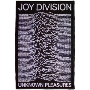 Joy Division - Unknown Pleasures Woven Patch in the group MERCHANDISE / Patch / Pop-Rock at Bengans Skivbutik AB (5565587)