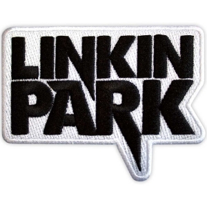 Linkin Park - Black Logo Wht Woven Patch in the group MERCHANDISE / Merch / Nyheter / Hårdrock at Bengans Skivbutik AB (5565588)