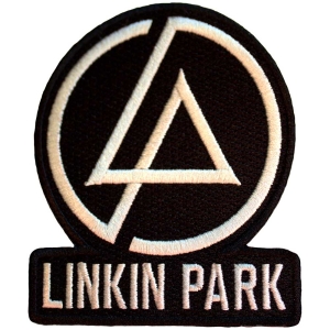 Linkin Park - Concentric Text Logo Bl Woven Patch in the group MERCHANDISE / Merch / Nyheter / Hårdrock at Bengans Skivbutik AB (5565590)