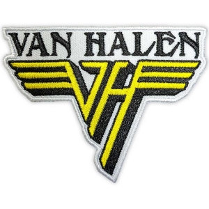 Van Halen - Text & Yellow Logo Woven Patch in the group MERCHANDISE / Merch / Nyheter / Hårdrock at Bengans Skivbutik AB (5565612)