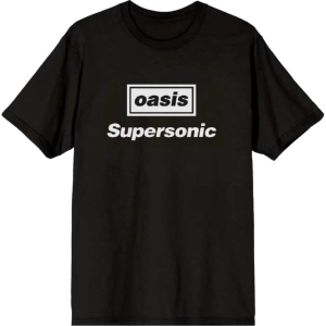 Oasis - Supersonic Title Uni Bl T-Shirt in the group MERCHANDISE / T-shirt / Nyheter / Pop-Rock at Bengans Skivbutik AB (5565634r)