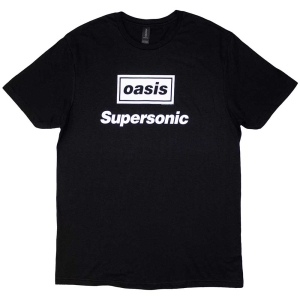Oasis - Supersonic Title Uni Bl T-Shirt in the group MERCHANDISE / T-shirt / Pop-Rock at Bengans Skivbutik AB (5565634r)