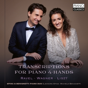 Spina & Benignetti Piano Duo - Ravel, Wagner & Liszt: Transcriptio in the group OUR PICKS / Friday Releases / Friday the 1st of November 2024 at Bengans Skivbutik AB (5565909)