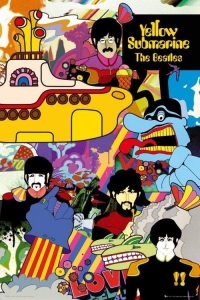 Beatles - Yellow Submarine Poster in the group MERCHANDISE / Merch / Pop-Rock at Bengans Skivbutik AB (5566025)