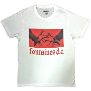 Fontaines D.C. - Clashing Stags Uni Wht T-Shirt in the group MERCHANDISE / T-shirt / Pop-Rock at Bengans Skivbutik AB (5566333r)