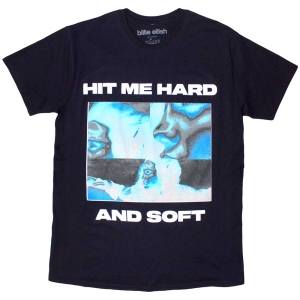 Billie Eilish - Hit Me Hard And Soft.. Navy T-Shirt in the group MERCHANDISE / T-shirt / Pop-Rock at Bengans Skivbutik AB (5566998r)