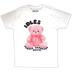 Idles - Proper Hardcore Uni Wht T-Shirt in the group MERCHANDISE / T-shirt / Pop-Rock at Bengans Skivbutik AB (5567004r)