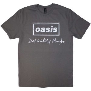 Oasis - Definitely.. Distressed Logo Char T-Shirt in the group MERCHANDISE / T-shirt / Pop-Rock at Bengans Skivbutik AB (5567008r)