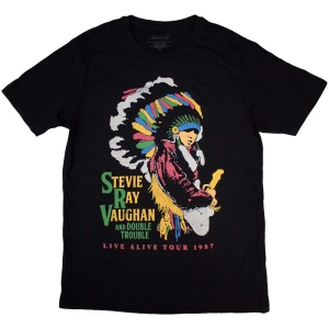 Stevie Ray Vaughan - Double Trouble Tour 87 Bl T-Shirt in the group MERCHANDISE / T-shirt / Nyheter / Blues at Bengans Skivbutik AB (5567009r)