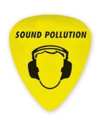 Sound Pollution - Plektrum / Pick Yellow - Sp Logo in the group MERCHANDISE / Accessoarer / Nyheter / Hårdrock at Bengans Skivbutik AB (5567031)