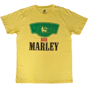 Bob Marley - Vintage Green Label Uni Yell T-Shirt in the group MERCHANDISE / T-shirt / Reggae at Bengans Skivbutik AB (5567275r)